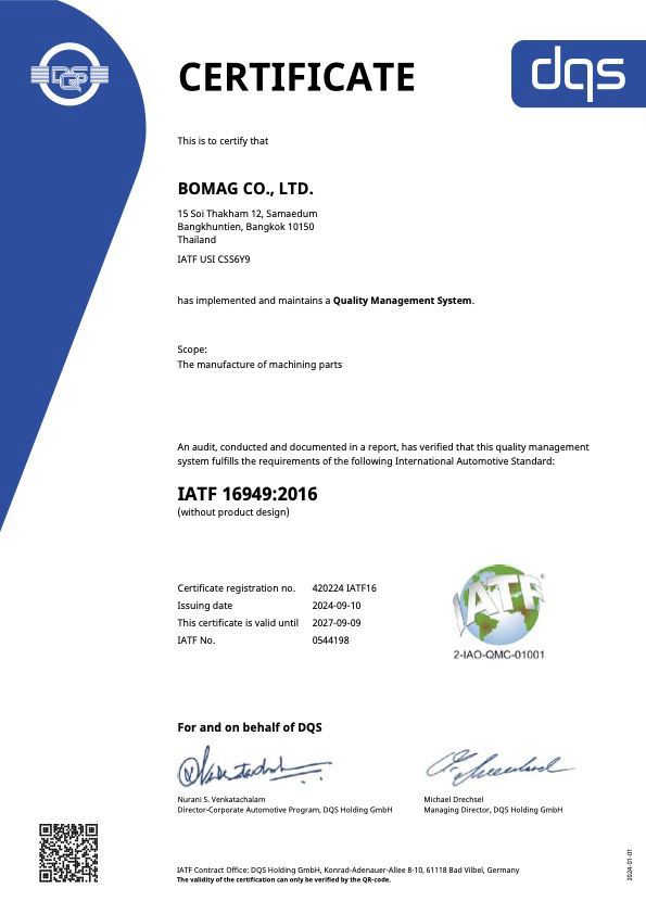 IATF Certificate